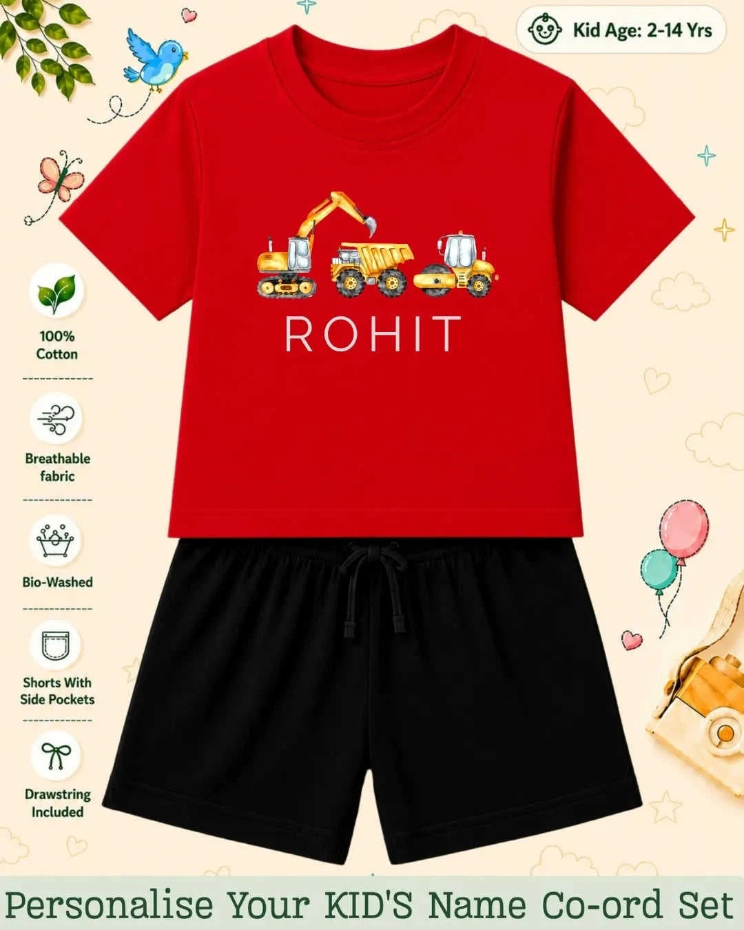 Custom Kid Co-ord Set Swiftsoul