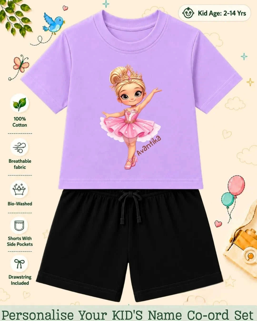 Custom Kid Co-ord Set Swiftsoul