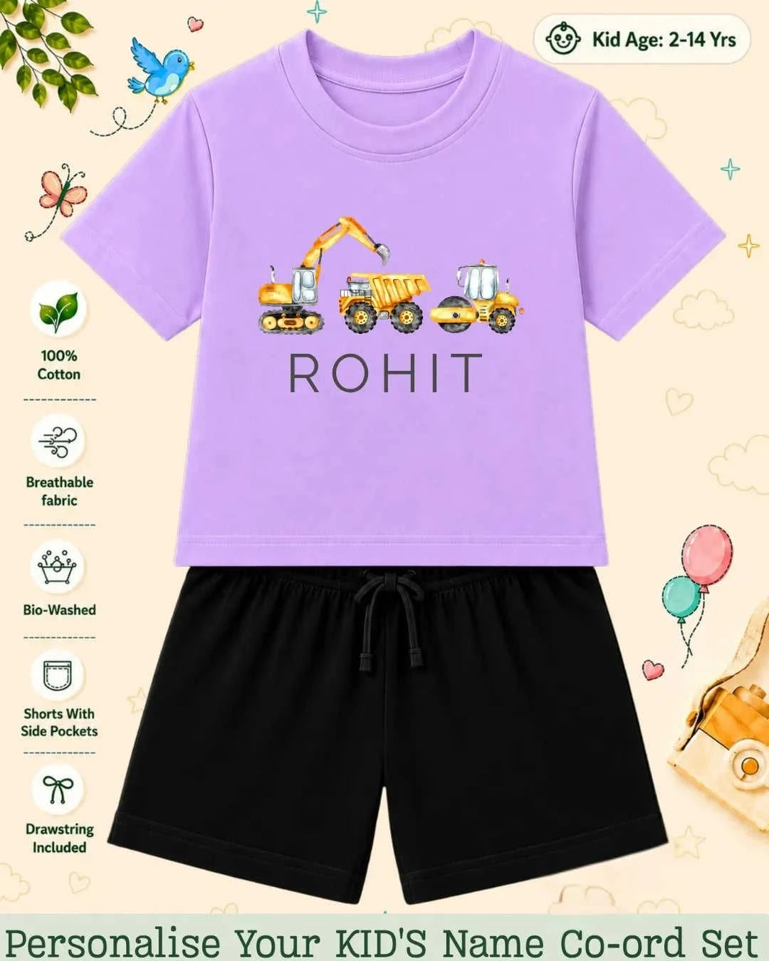 Custom Kid Co-ord Set Swiftsoul