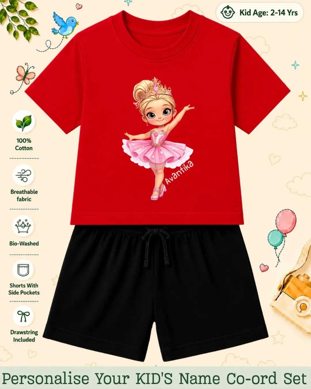 Custom Kid Co-ord Set Swiftsoul