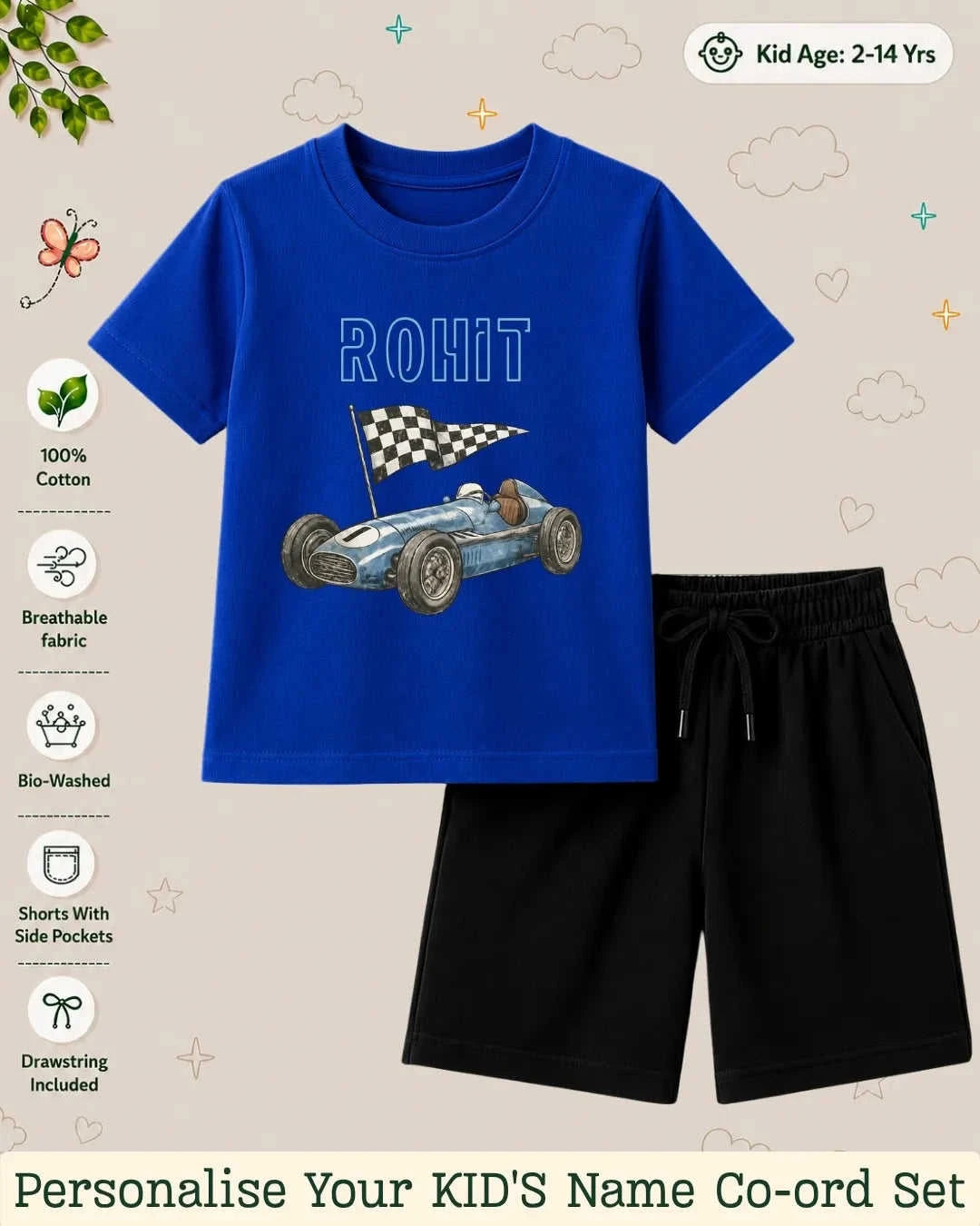 Custom Kid Co-ord Set Swiftsoul