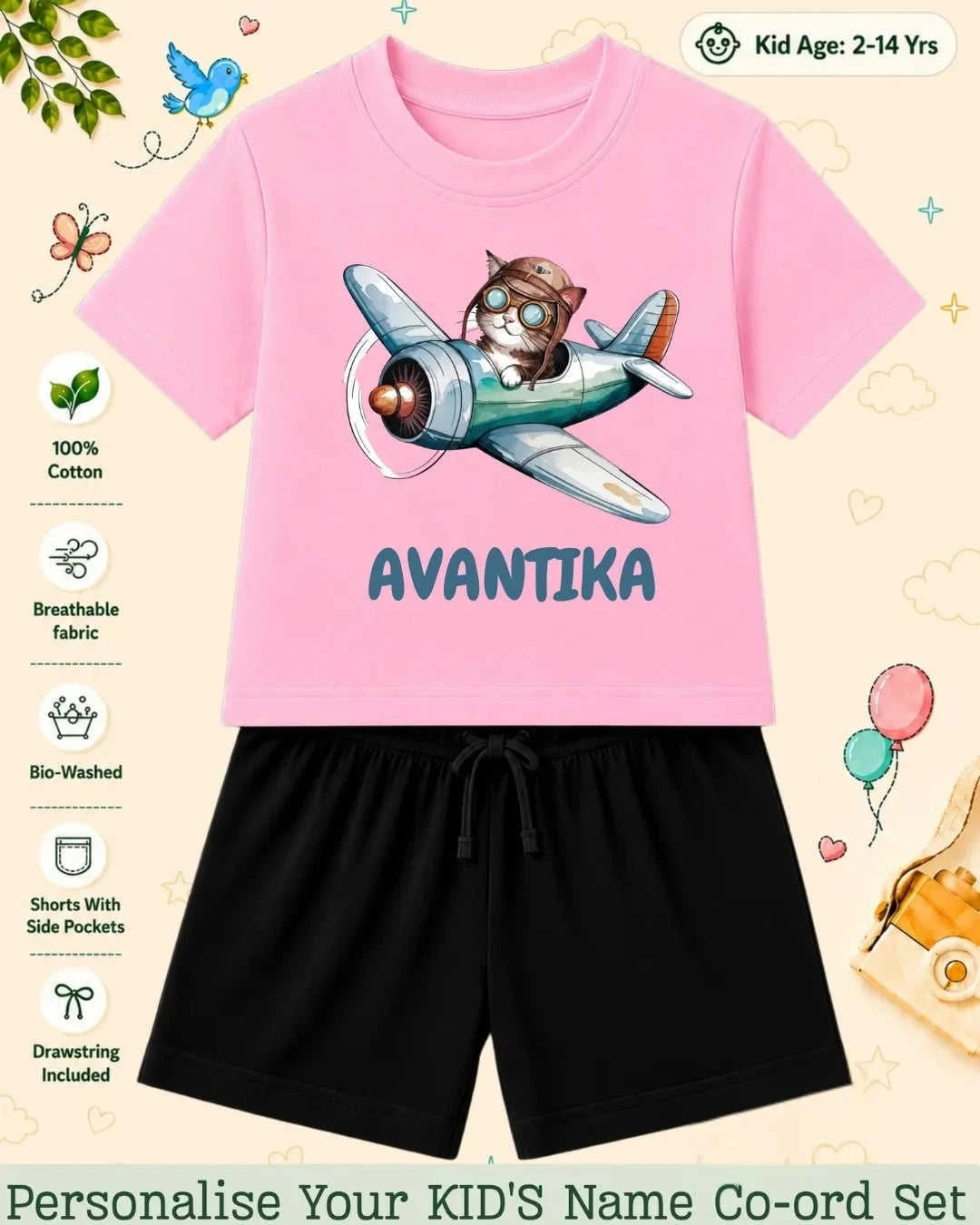 Custom Kid Co-ord Set Swiftsoul