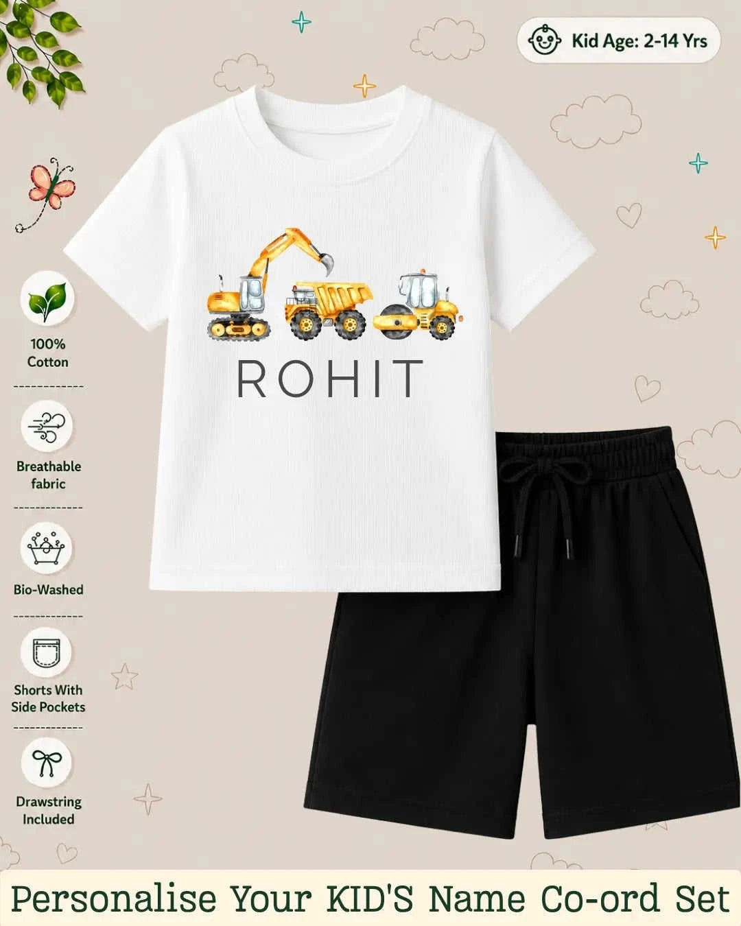 Custom Kid Co-ord Set Swiftsoul