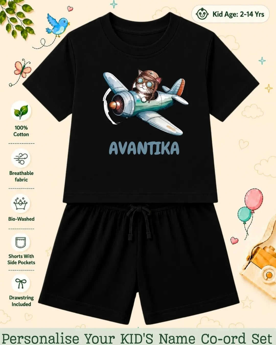 Custom Kid Co-ord Set Swiftsoul
