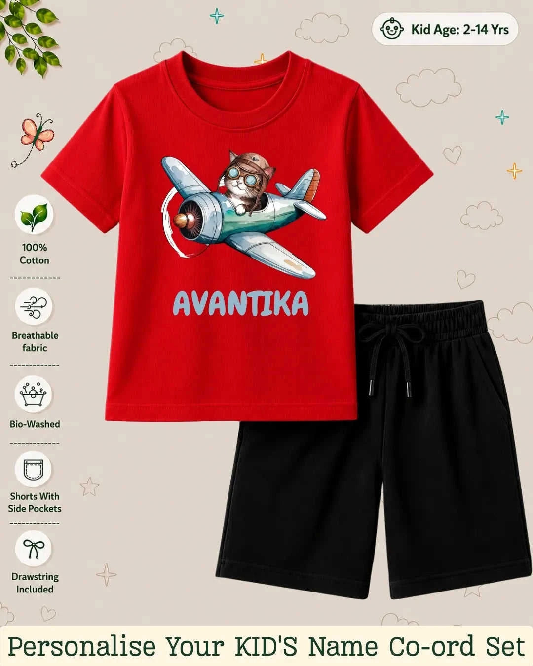 Custom Kid Co-ord Set Swiftsoul