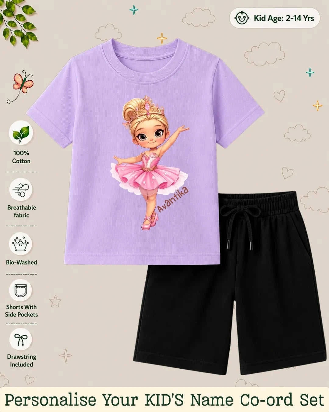 Custom Kid Co-ord Set Swiftsoul