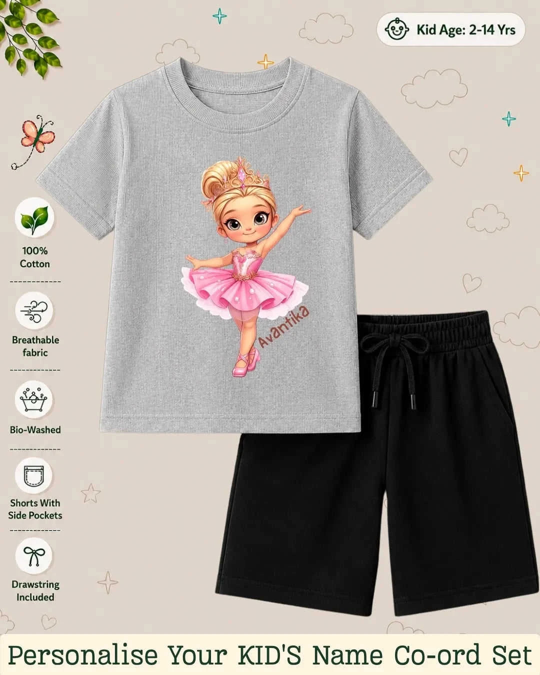 Custom Kid Co-ord Set Swiftsoul