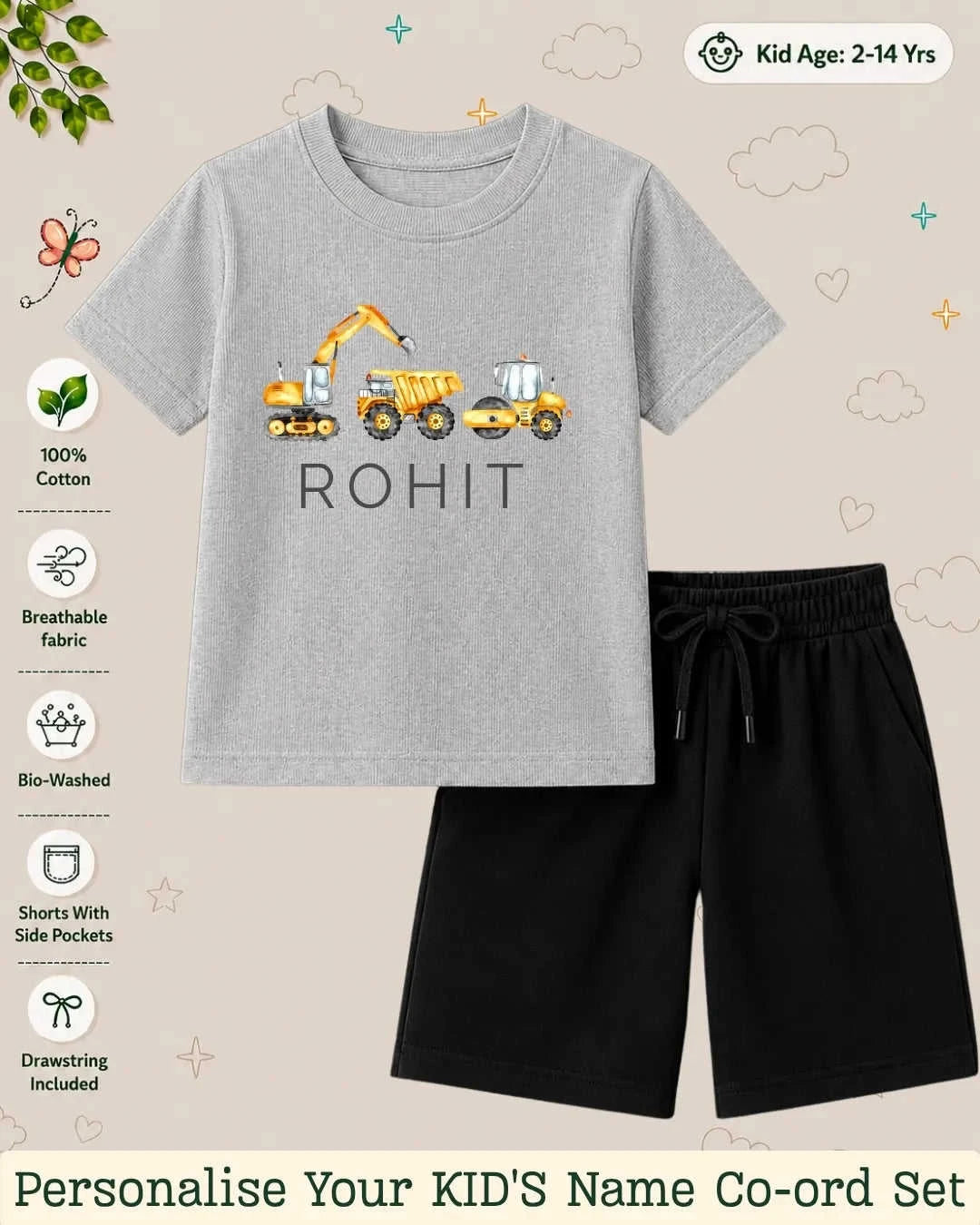 Custom Kid Co-ord Set Swiftsoul