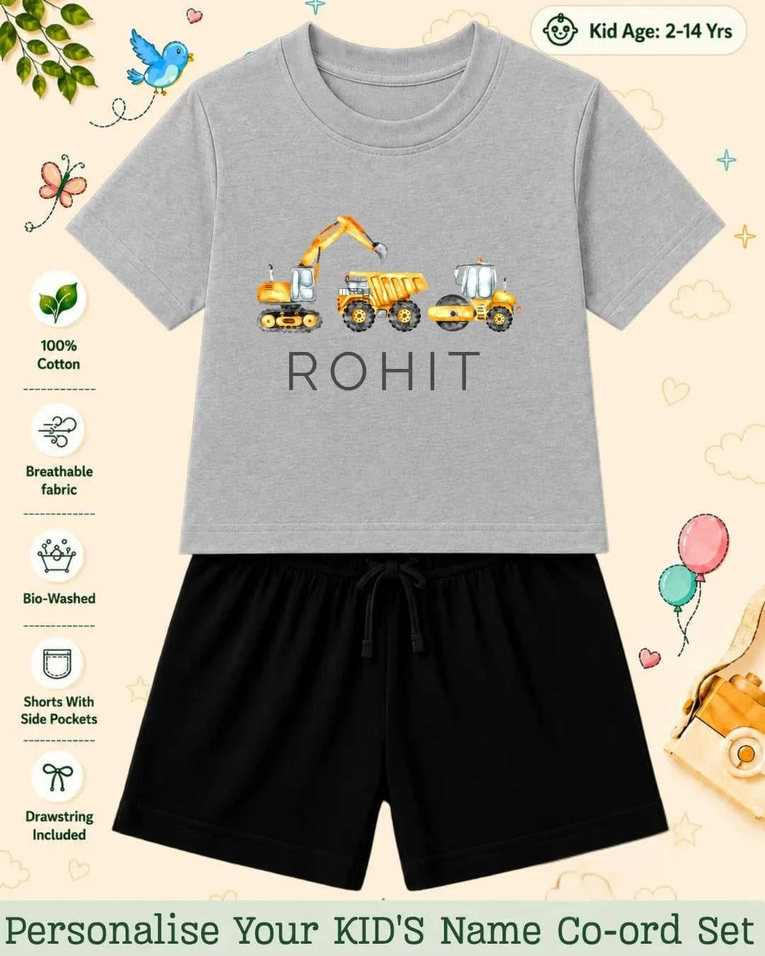 Custom Kid Co-ord Set Swiftsoul
