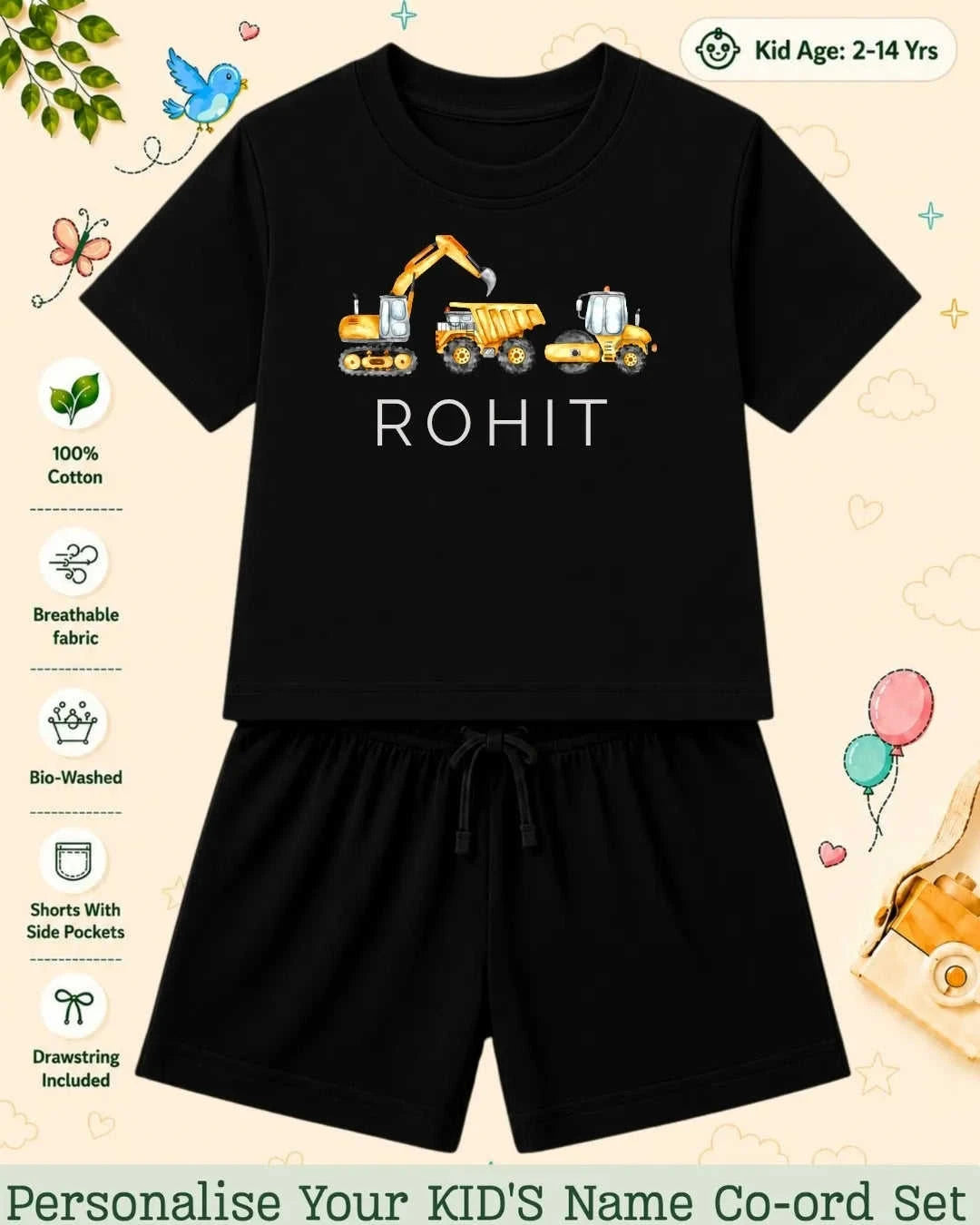 Custom Kid Co-ord Set Swiftsoul