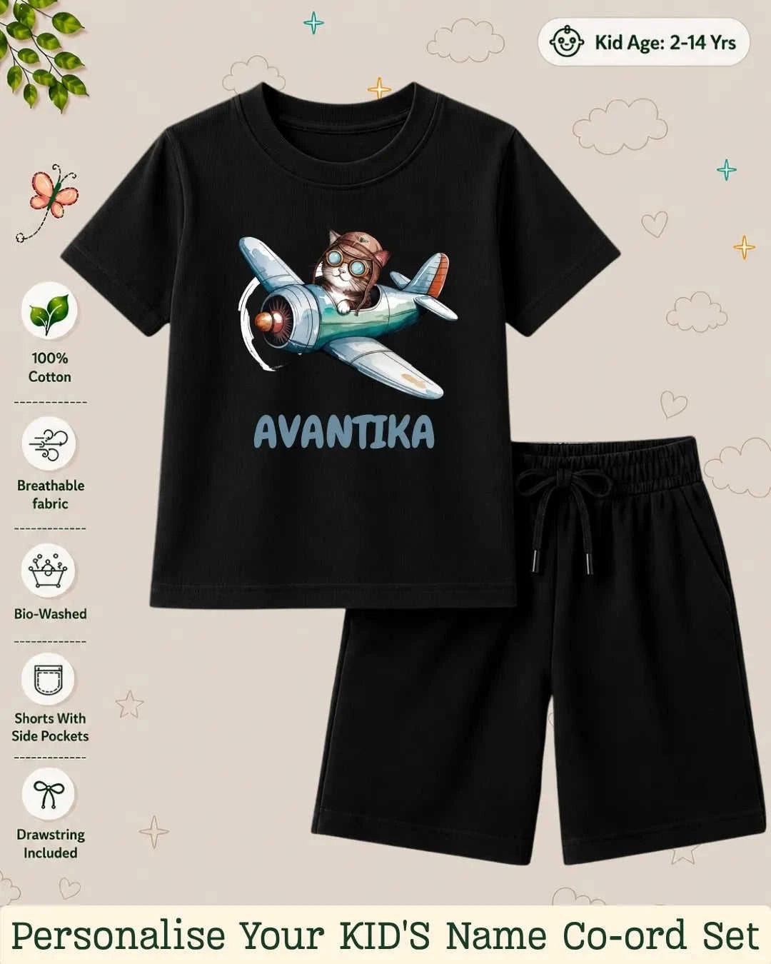 Custom Kid Co-ord Set Swiftsoul