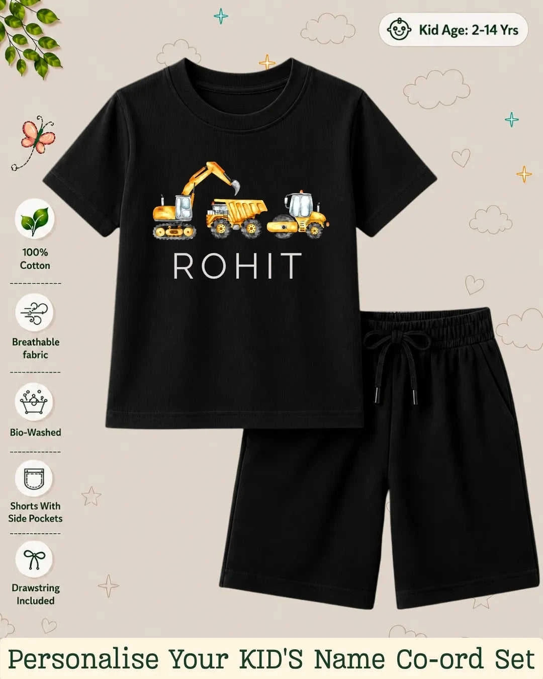 Custom Kid Co-ord Set Swiftsoul
