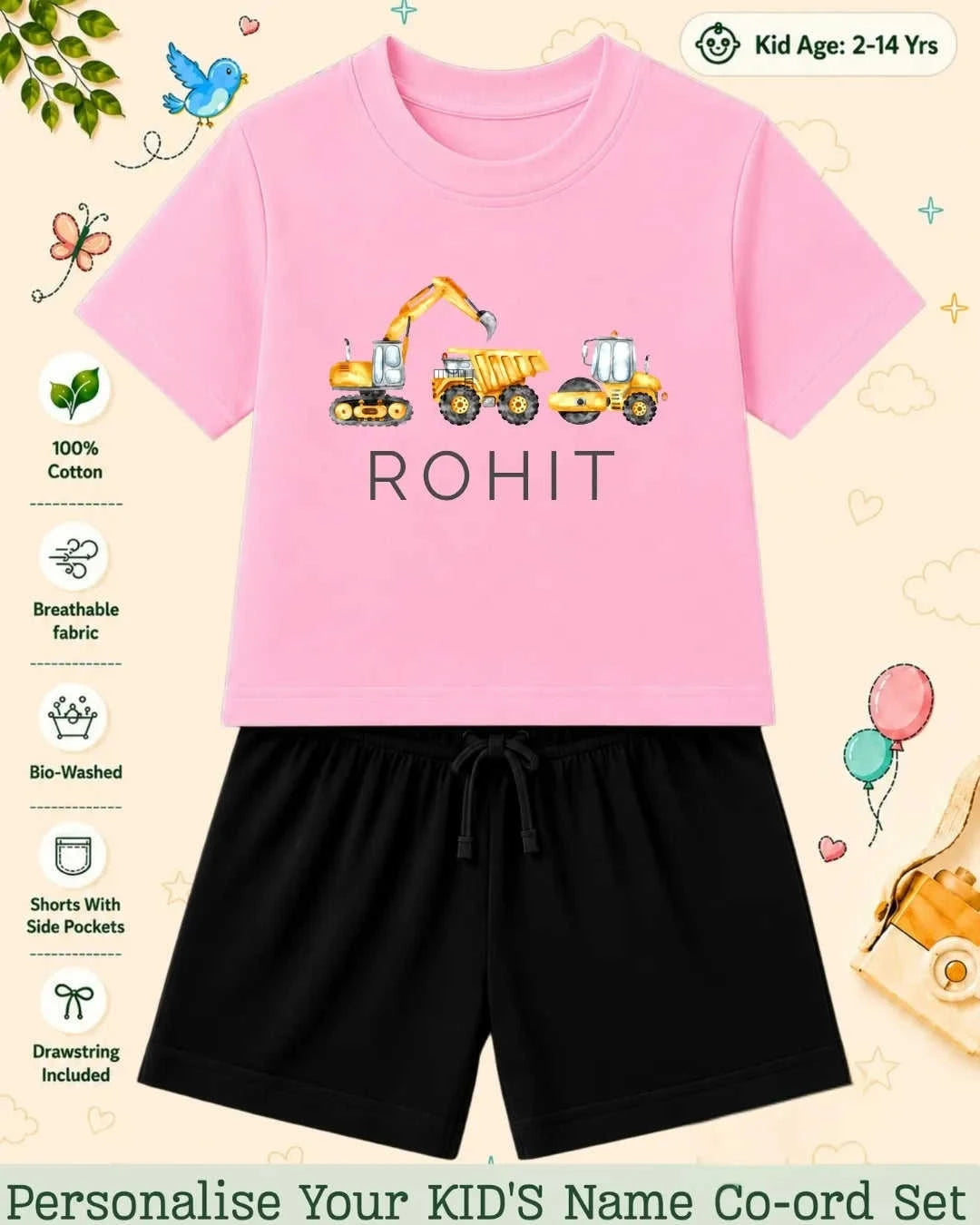 Custom Kid Co-ord Set Swiftsoul