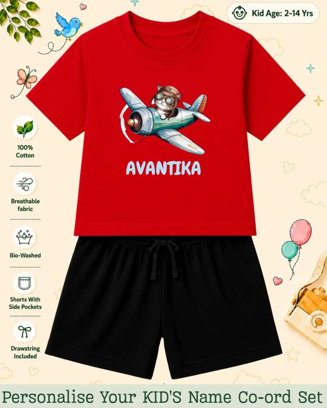 Custom Kid Co-ord Set Swiftsoul