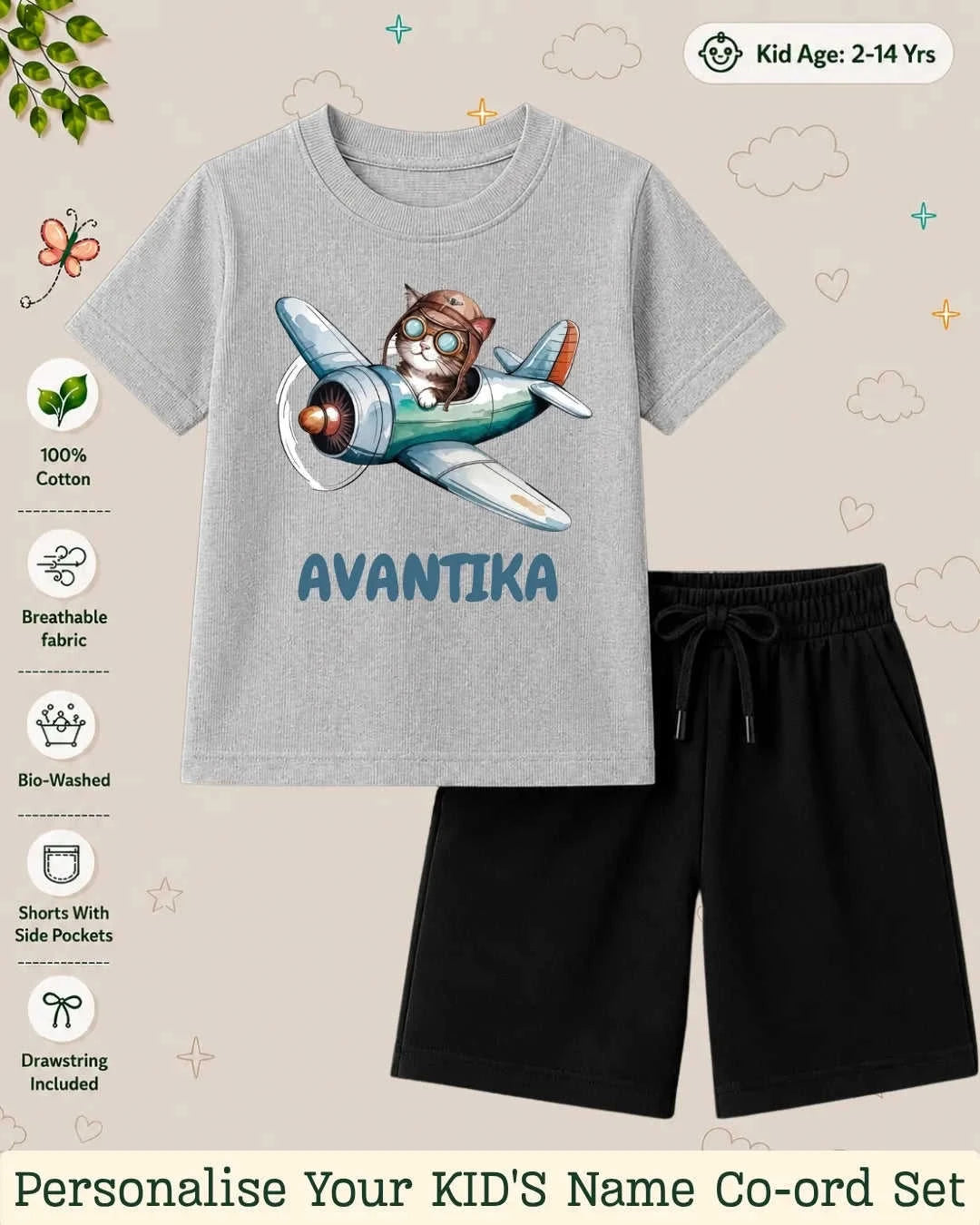 Custom Kid Co-ord Set Swiftsoul