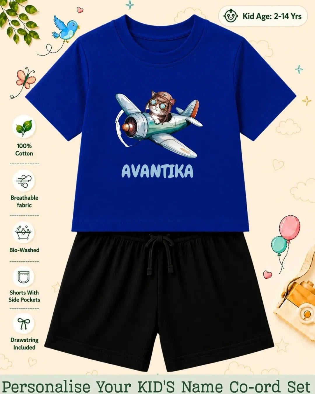 Custom Kid Co-ord Set Swiftsoul