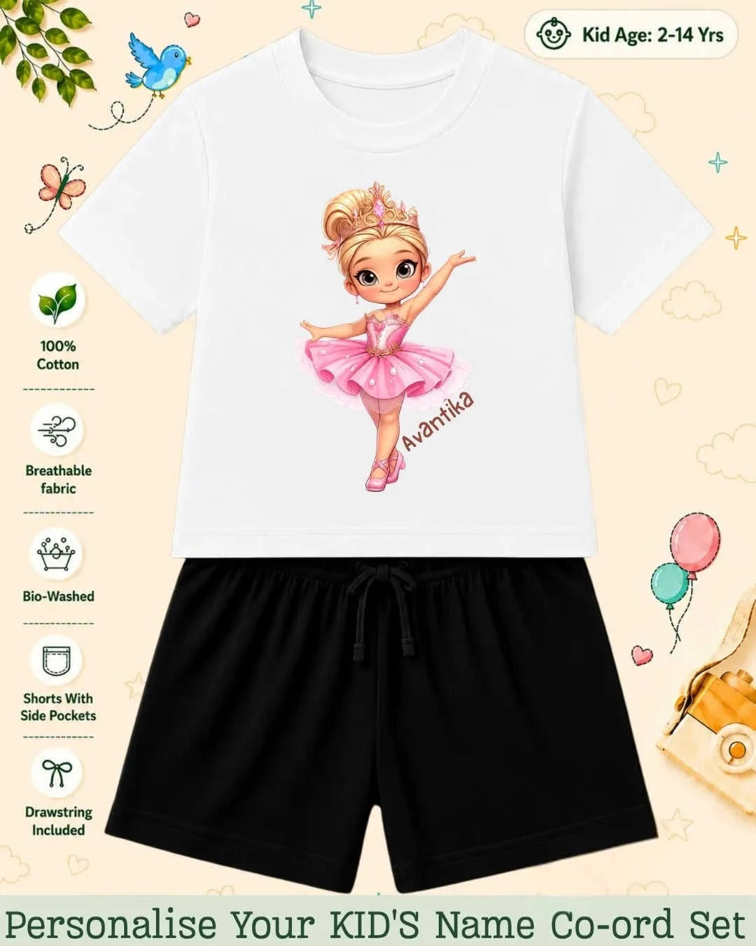 Custom Kid Co-ord Set Swiftsoul