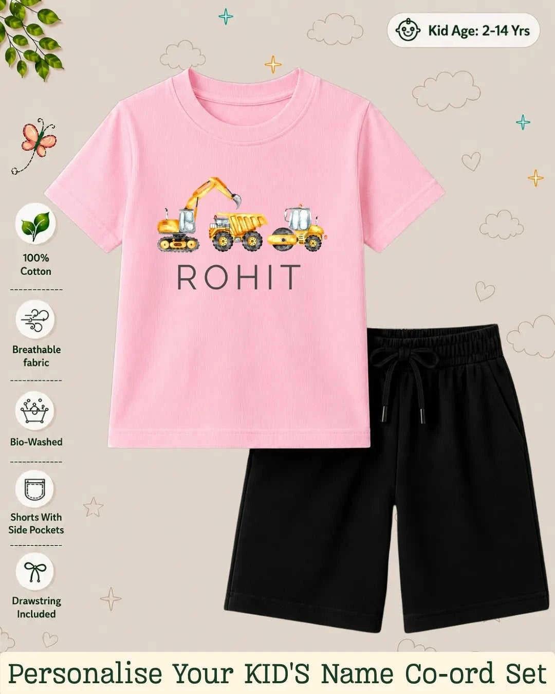 Custom Kid Co-ord Set Swiftsoul