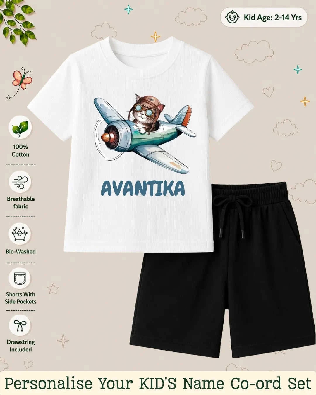 Custom Kid Co-ord Set Swiftsoul