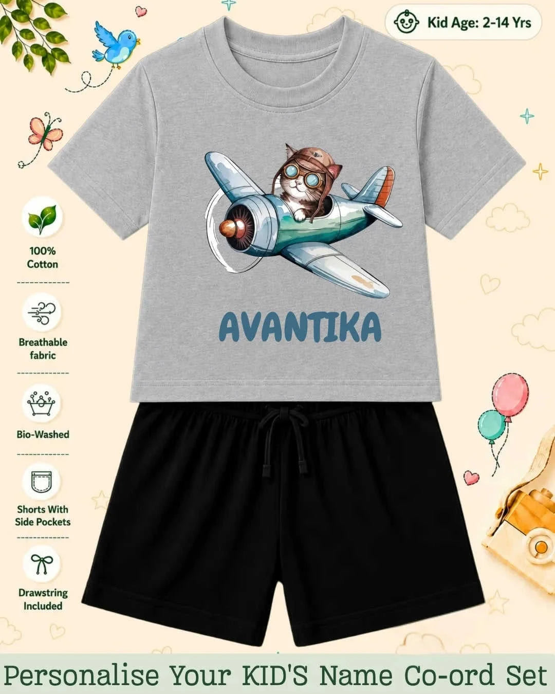 Custom Kid Co-ord Set Swiftsoul