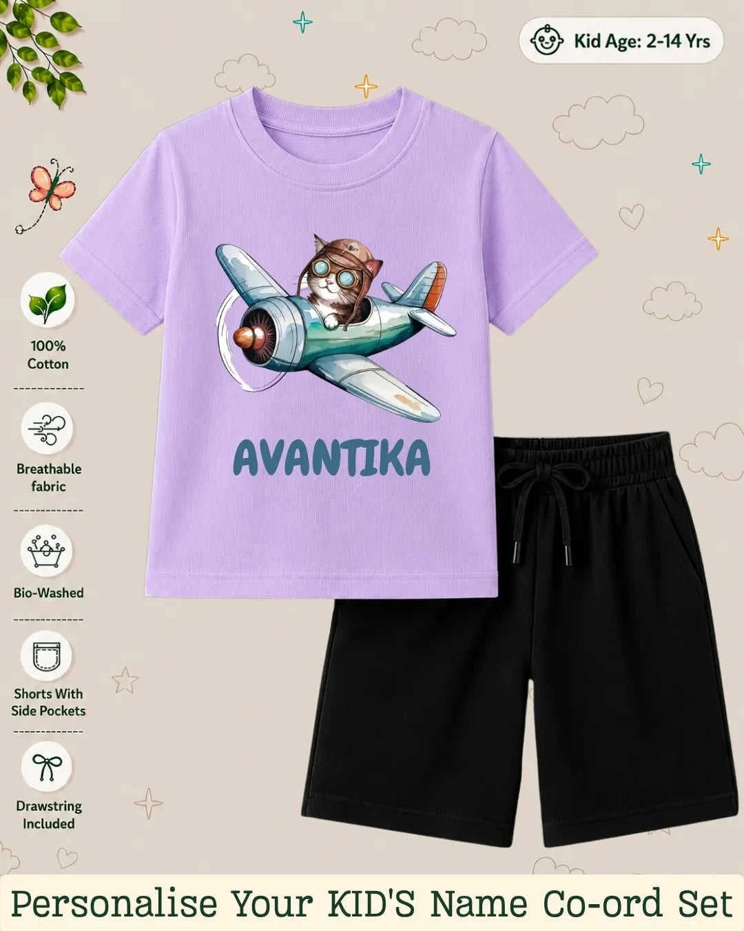 Custom Kid Co-ord Set Swiftsoul