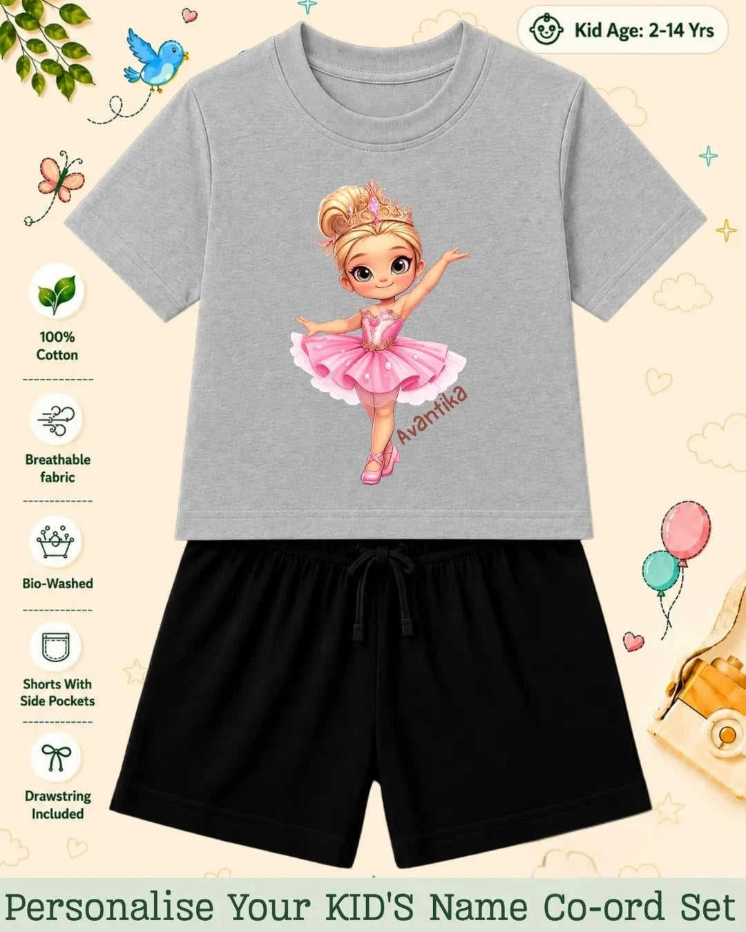 Custom Kid Co-ord Set Swiftsoul