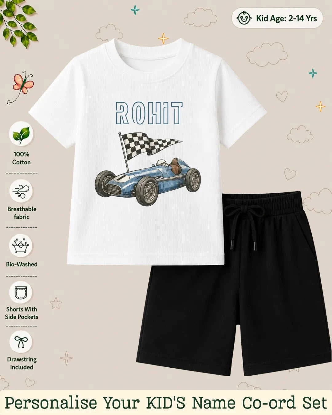 Custom Kid Co-ord Set Swiftsoul