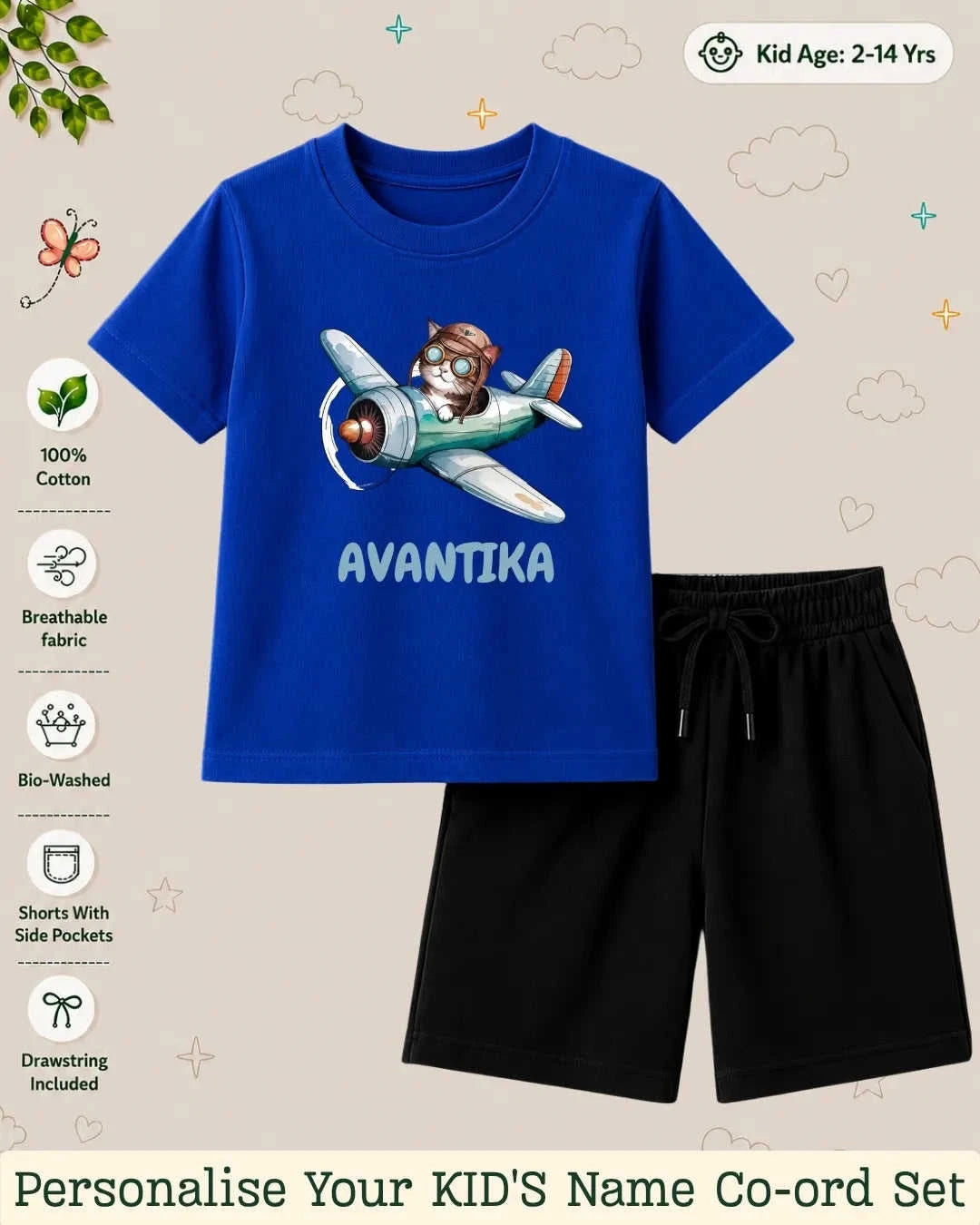 Custom Kid Co-ord Set Swiftsoul