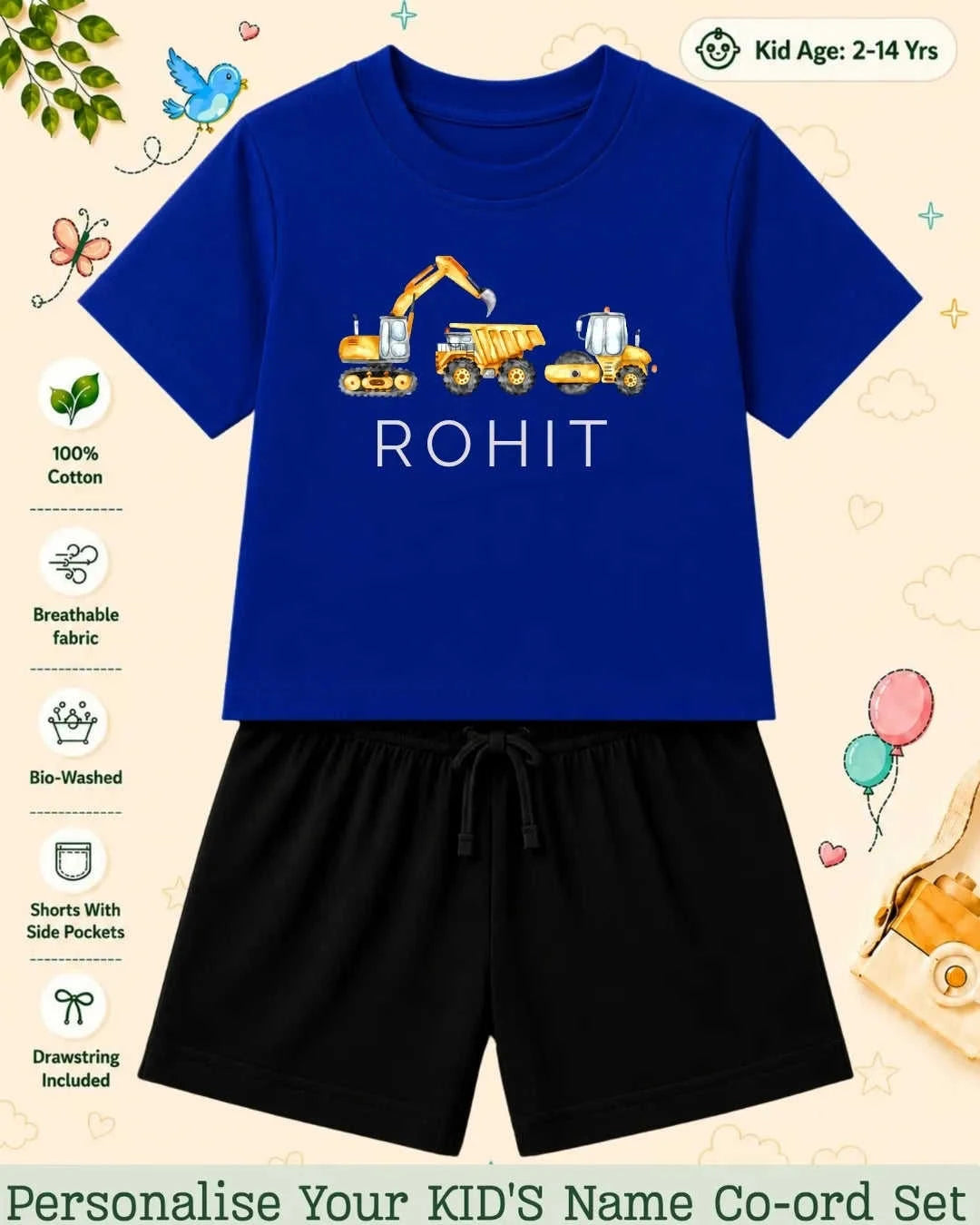 Custom Kid Co-ord Set Swiftsoul