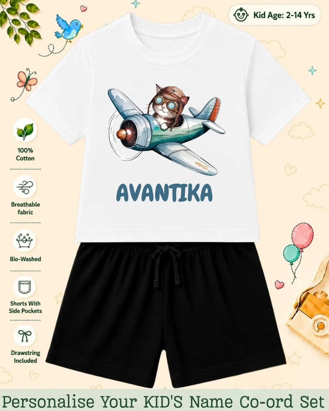 Custom Kid Co-ord Set Swiftsoul