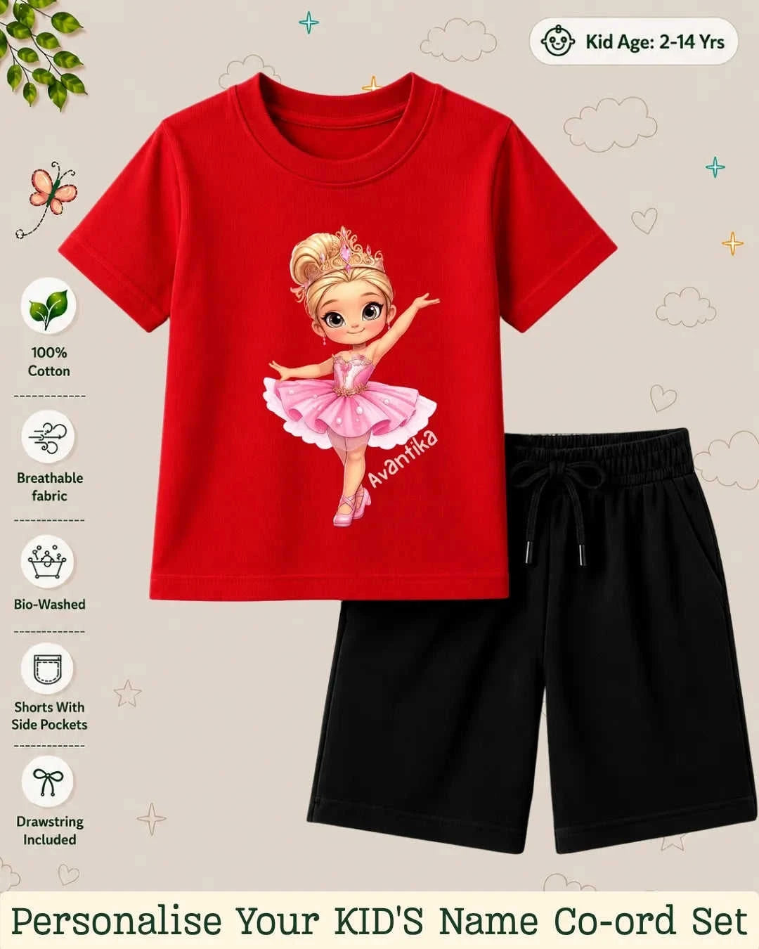 Custom Kid Co-ord Set Swiftsoul