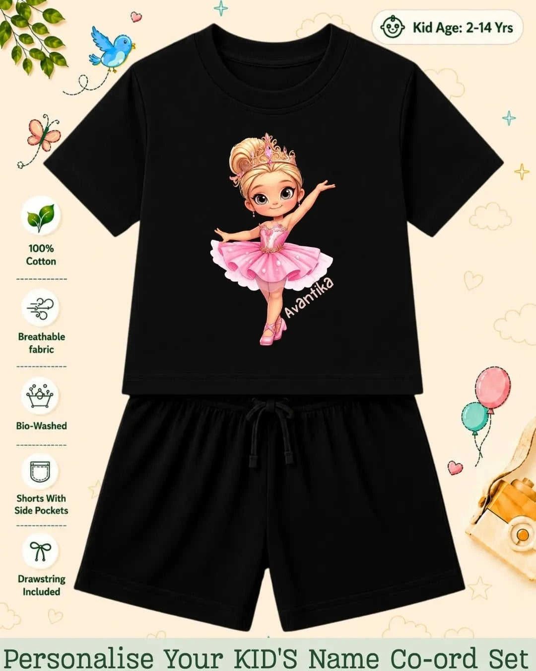 Custom Kid Co-ord Set Swiftsoul