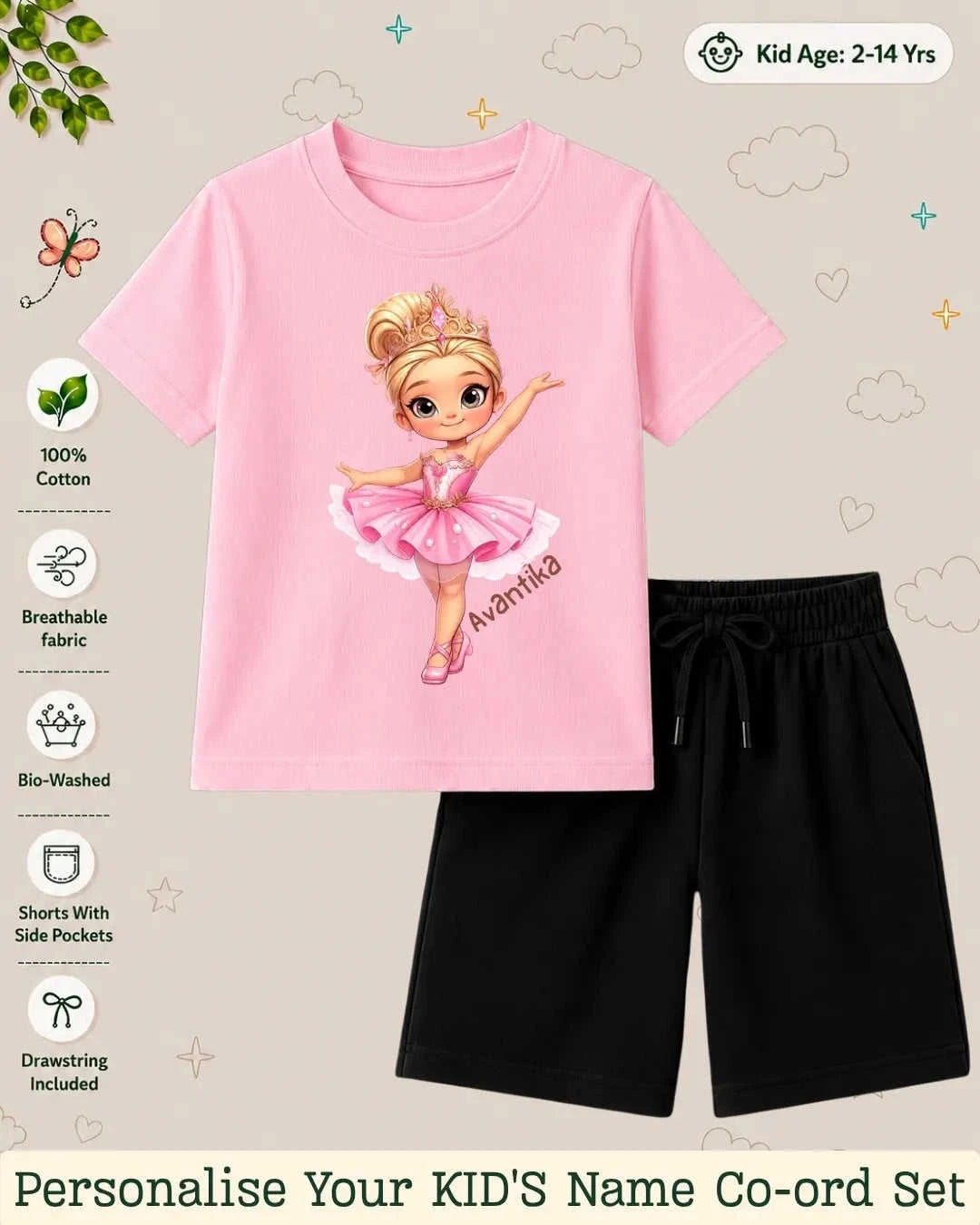 Custom Kid Co-ord Set Swiftsoul