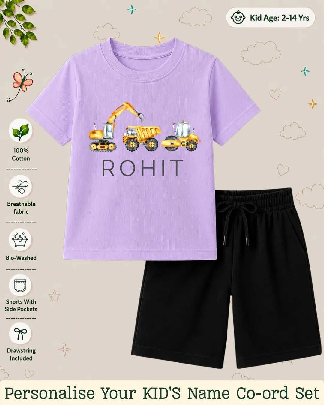 Custom Kid Co-ord Set Swiftsoul