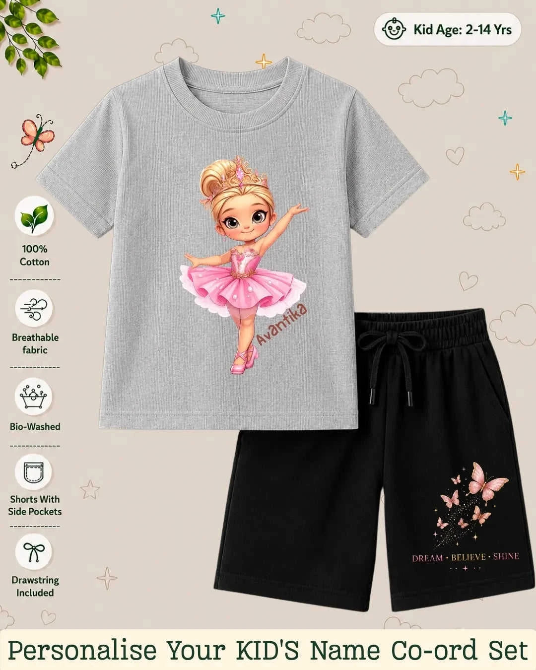 Custom Kid's Co-ord Set Swiftsoul
