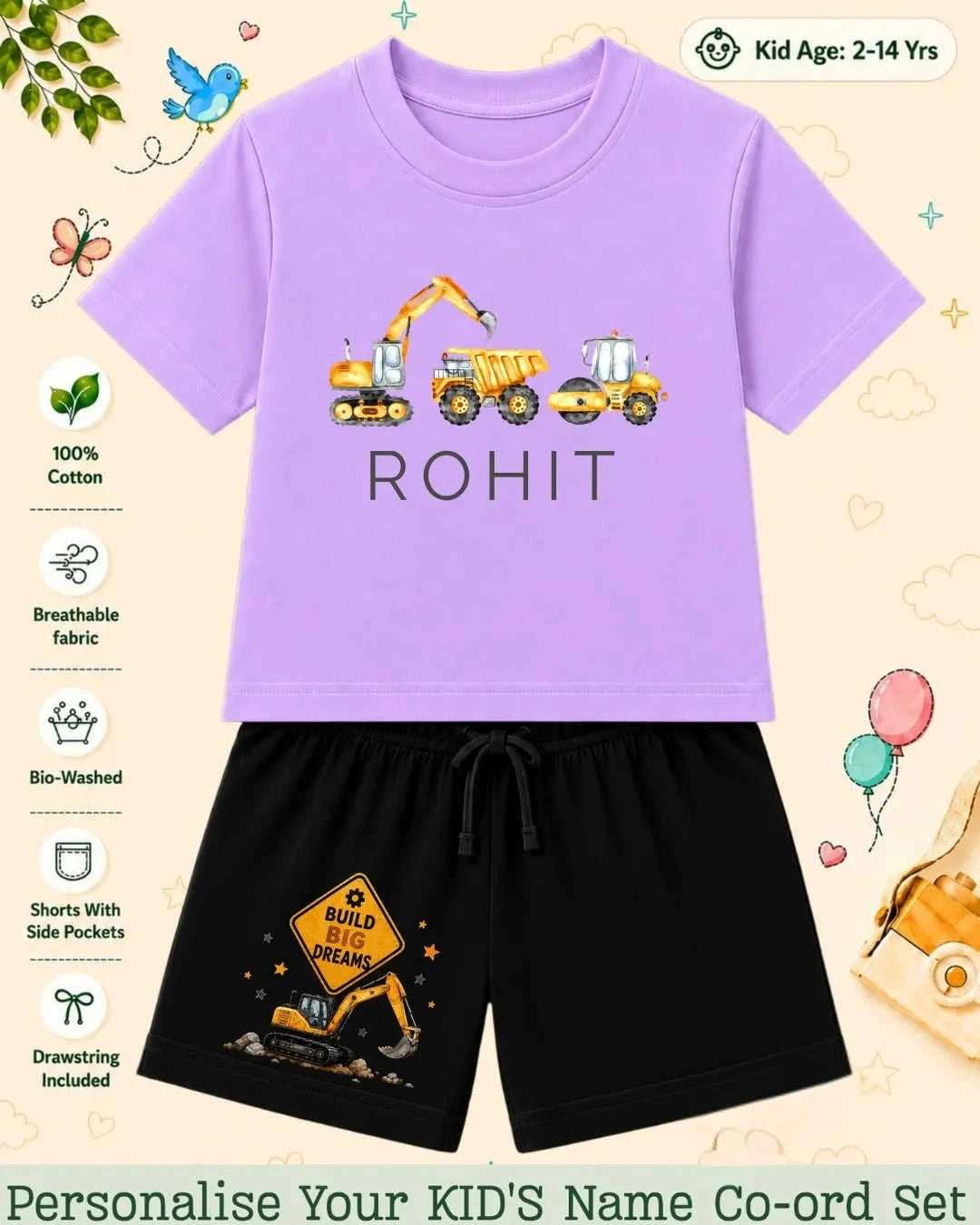 Custom Kid's Co-ord Set Swiftsoul