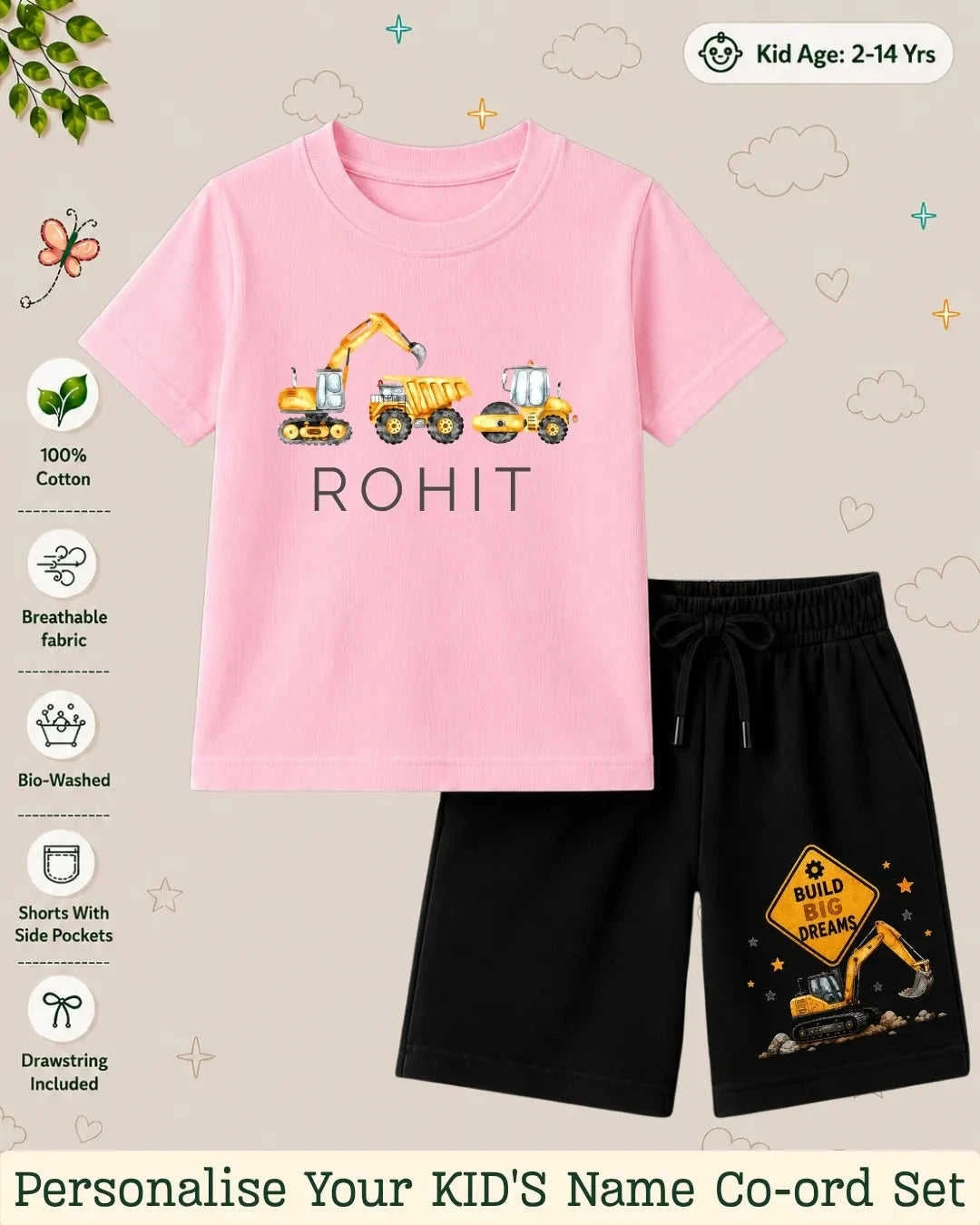 Custom Kid's Co-ord Set Swiftsoul