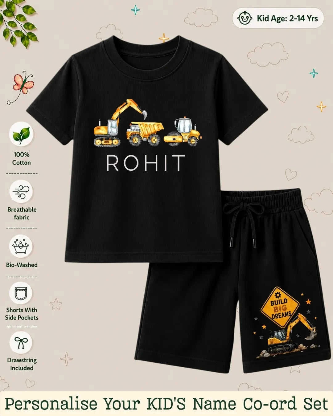 Custom Kid's Co-ord Set Swiftsoul