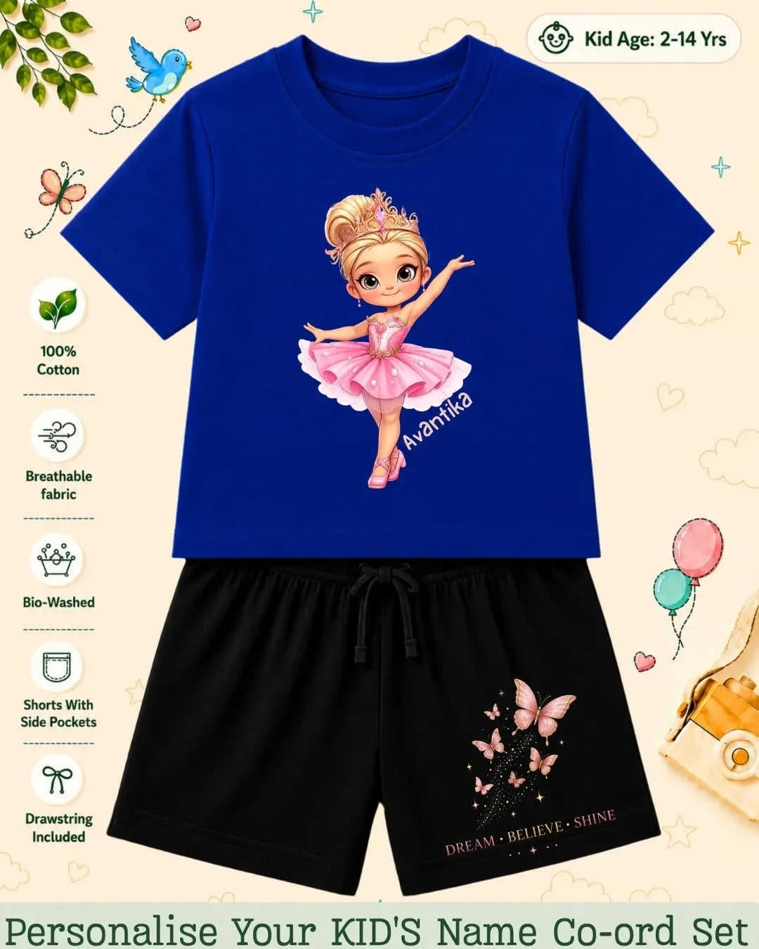 Custom Kid's Co-ord Set Swiftsoul