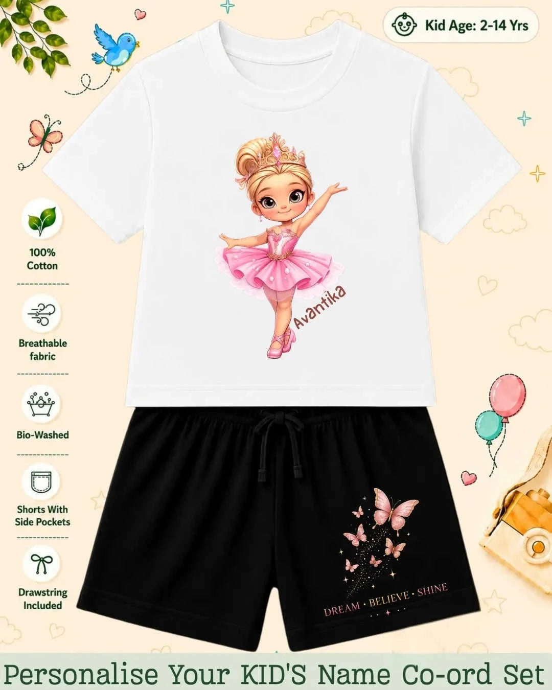 Custom Kid's Co-ord Set Swiftsoul