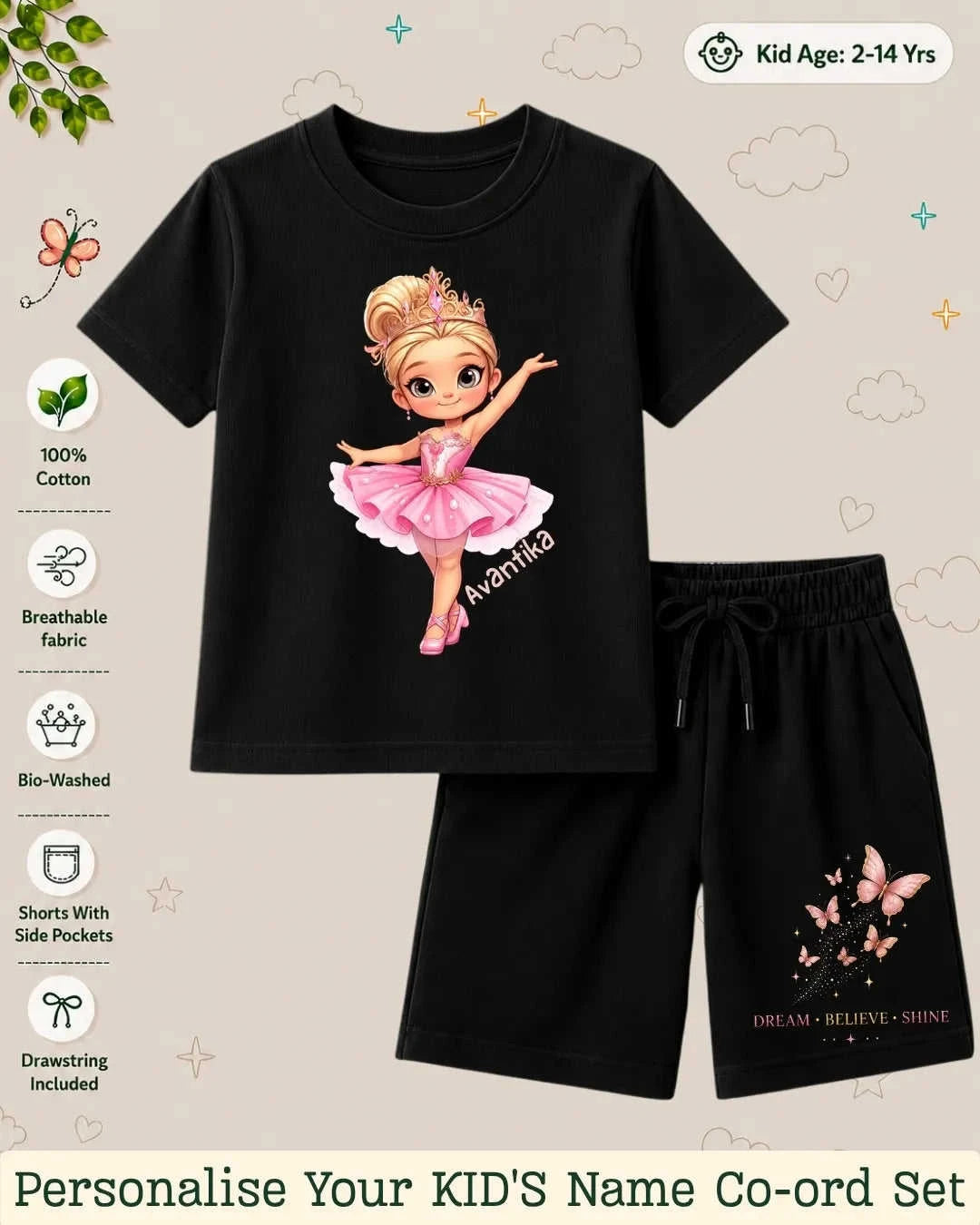 Custom Kid's Co-ord Set Swiftsoul