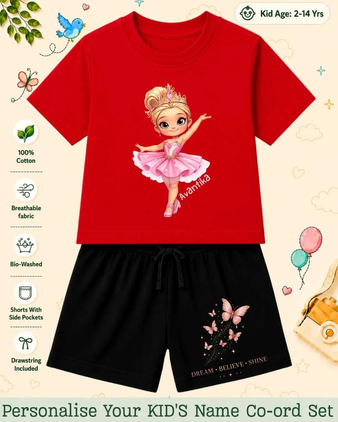 Custom Kid's Co-ord Set Swiftsoul