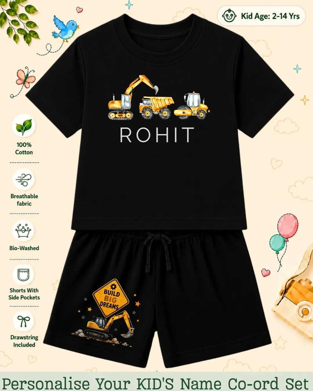 Custom Kid's Co-ord Set Swiftsoul