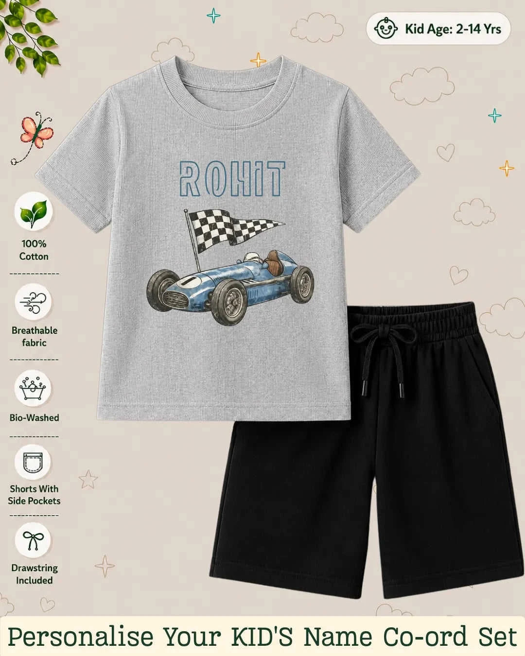 Custom Kid's Co-ord Set Swiftsoul