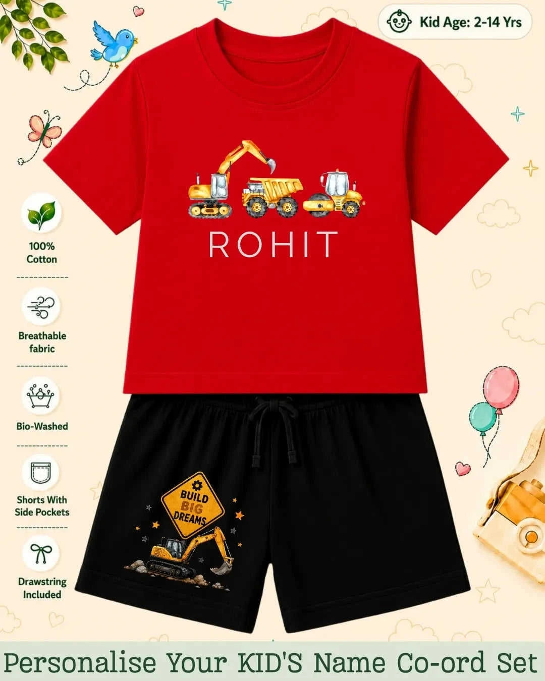 Custom Kid's Co-ord Set Swiftsoul