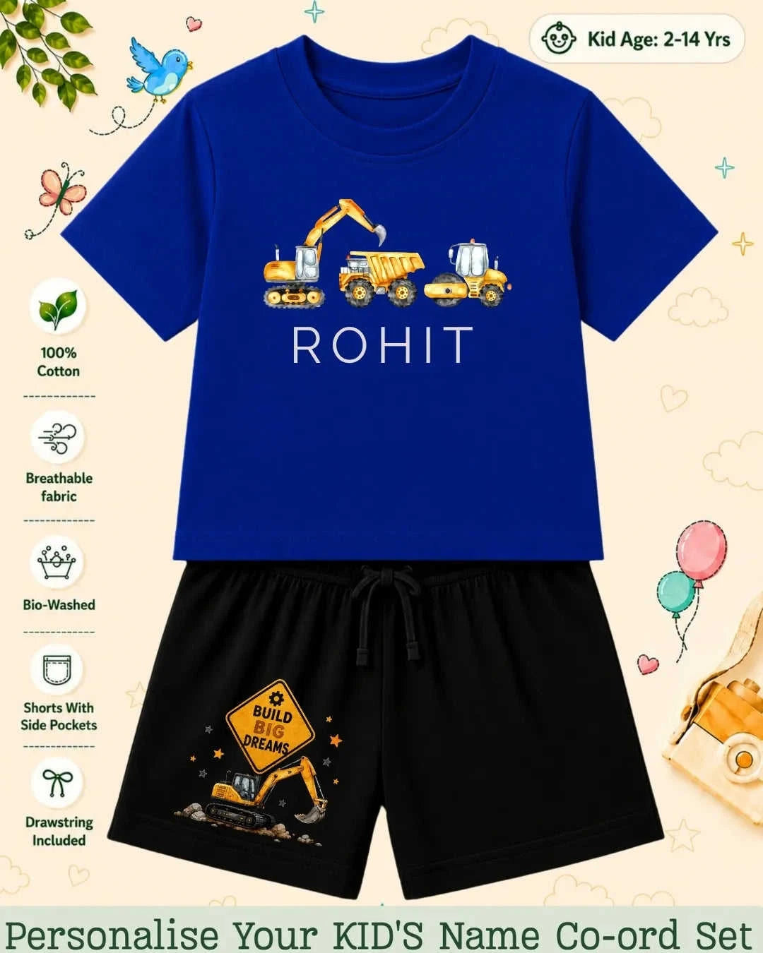 Custom Kid's Co-ord Set Swiftsoul