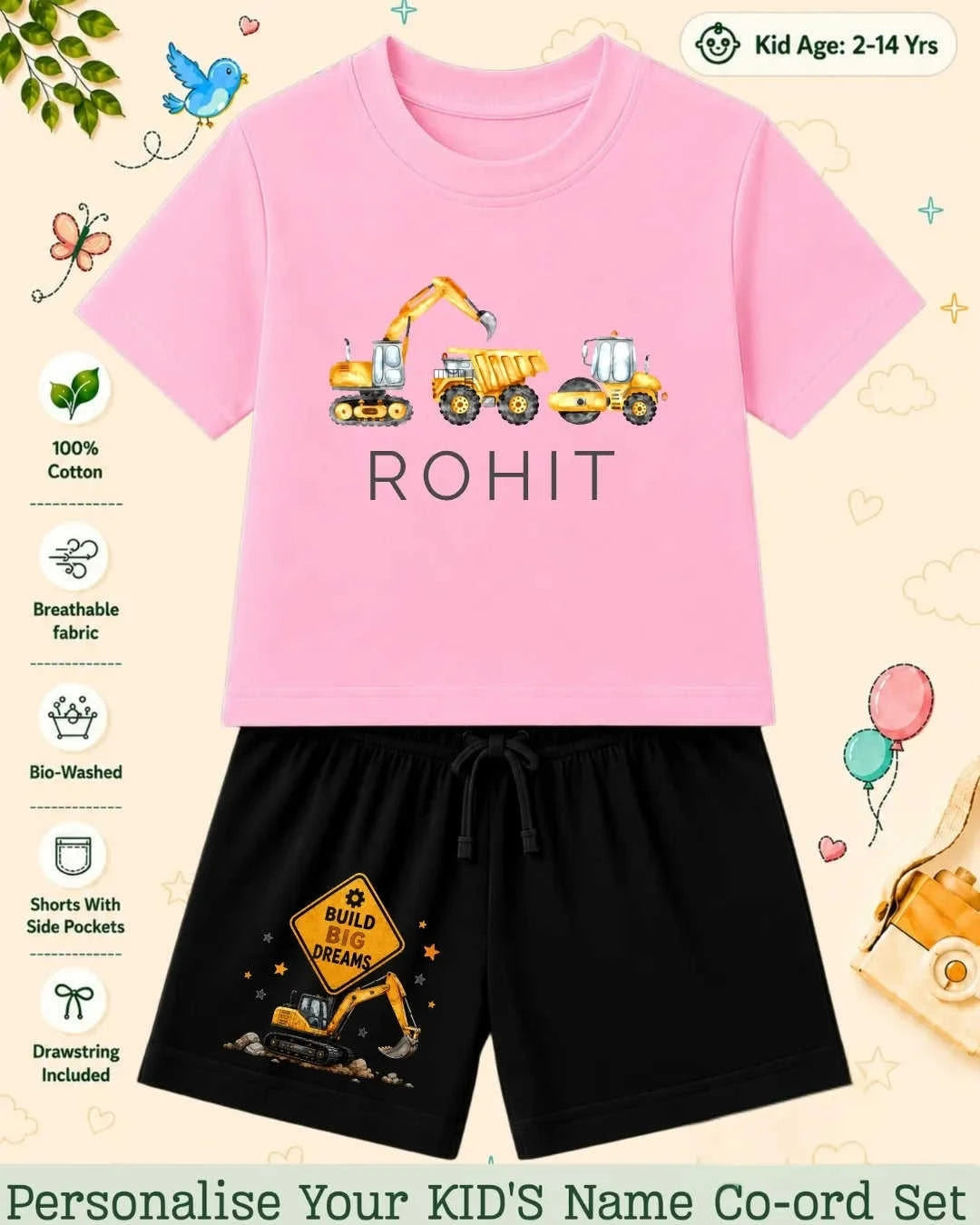 Custom Kid's Co-ord Set Swiftsoul
