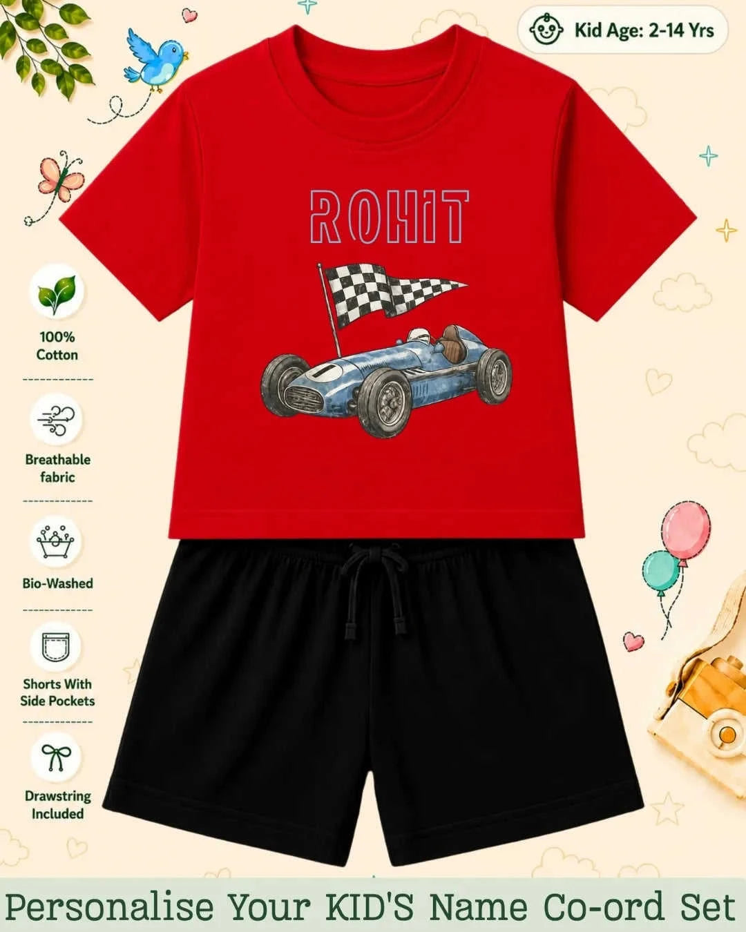 Custom Kid's Co-ord Set Swiftsoul