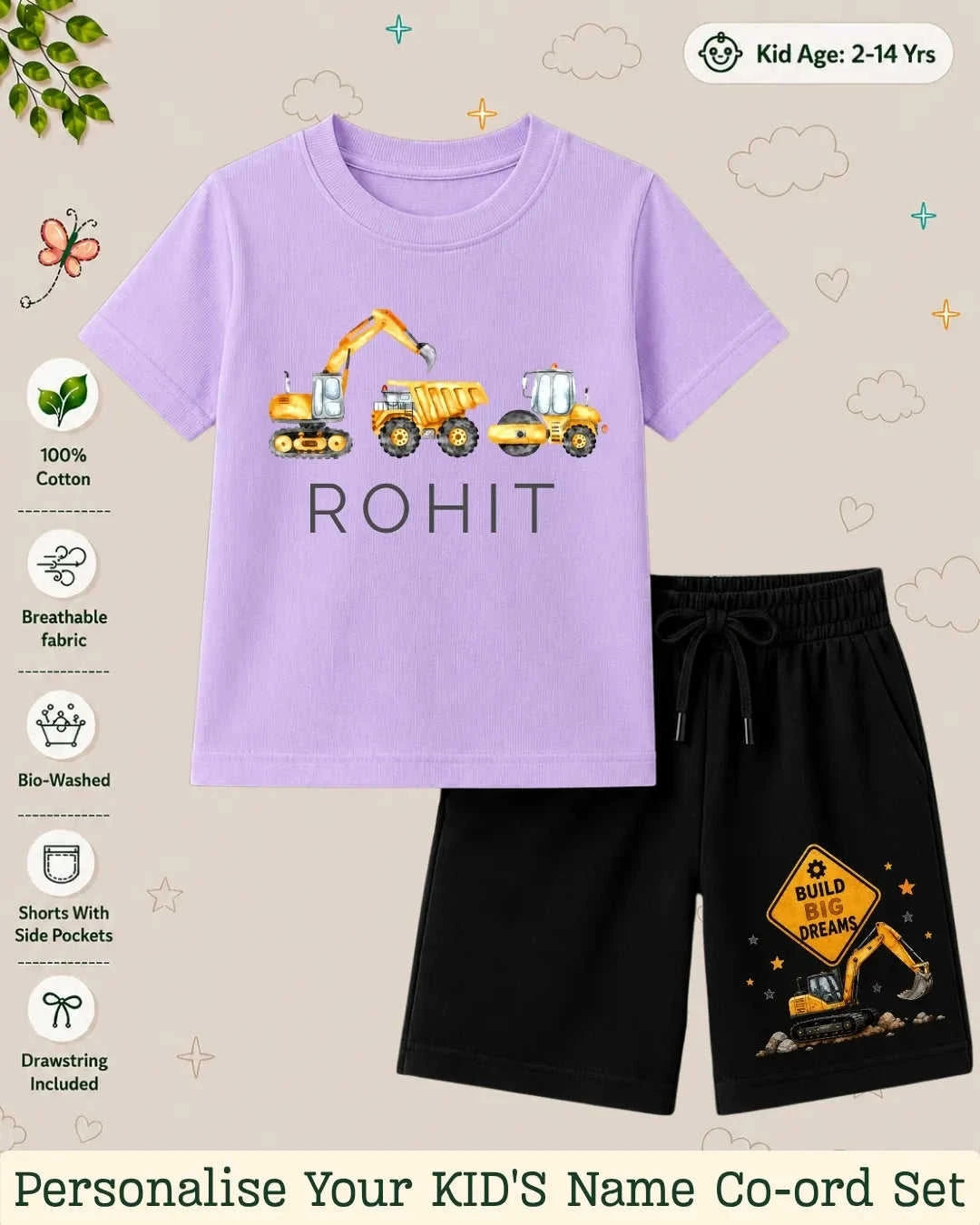 Custom Kid's Co-ord Set Swiftsoul