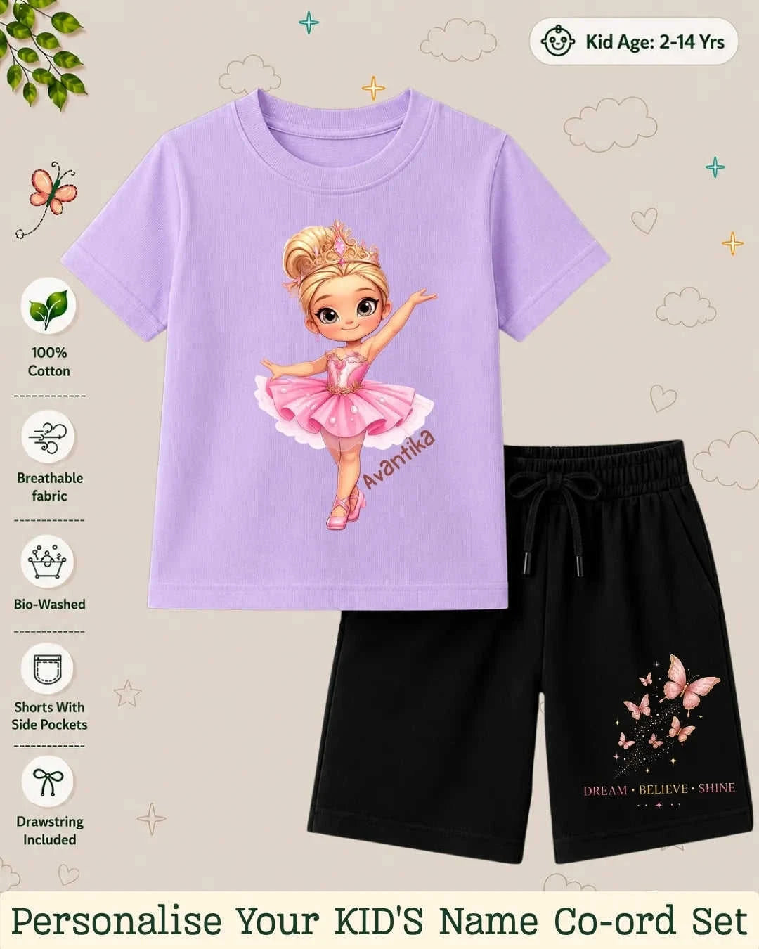 Custom Kid's Co-ord Set Swiftsoul